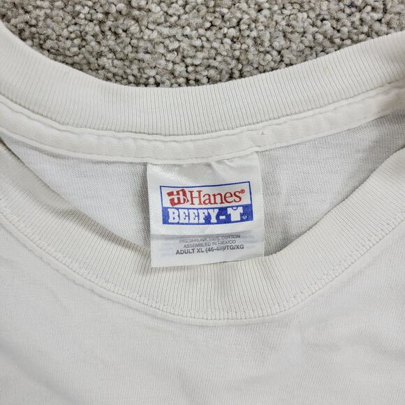 VTG IN-N-OUT Burger Las Vegas‎ Hanes T-Shirt Mens XL White Red Hot Rod Back Y2K - Picture 4 of 16